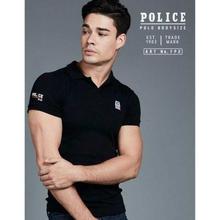 Police FP2 Body Size Polo T-Shirt- Black