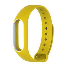 MiBand 2 Silicone Wrist Strap Bracelet Double Color Replacement watchband for Original Xiaomi Mi band 2 Wristbands belt Rubber