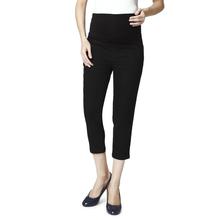 Nine Maternity Slim Fit Capri In Black Denim-(CPSCA14-3063)