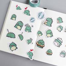 40 PCS Creative Little Dragon Green Paper Sticker Decoration DIY Ablum Diary Scrapbooking Label Sticker Cute Stationery