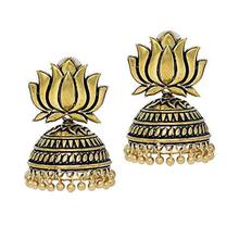 Jaipur Mart Jhumki Earrings for Women (Golden)(GSE461$P)