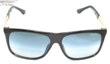 GREY JACK  Rect 400% UV Protected Blue Grey Lens with Black Frame Wayfarer Sunglasses