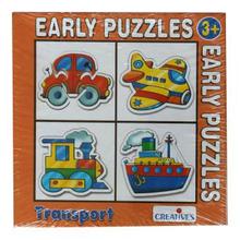 Creative Educational Aids Early Puzzles (Transport) -Green