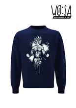 Goku Splash Paint Printed Sweatshirt