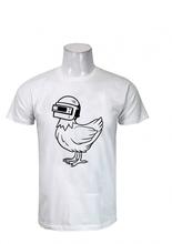 Wosa - PUBG HEN HELMET WHITE Printed T-shirt For Men