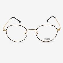 Black/Golden Metal Round Frame For Women - 60007