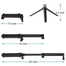 6-40”Aluminum Extension Pole with Arm & Tripod for GoPro