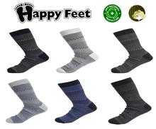 Happy Feet Pack of 6 Pairs of Pure Cotton Antibacterial Socks for Men (1035) (MAN1)