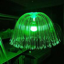 Multicolor LED Fiber Optic Jellyfish Lantern Lamp Light Holiday Wedding Centerpiece Optic Fiber LED Lighting