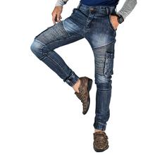 Virjeans Denim (Jeans) Multi pocket Box Joggers (VJC 700) Dark Blue