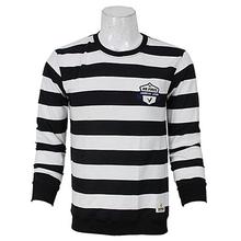 Man Sweatshirt with Black/White Striped