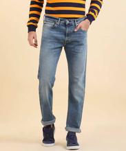 Levis Blue Stretchable Slim Straight Fit Jeans For Men (23677-0129)