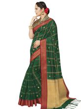 Stylee Lifestyle Green Banarasi Silk Jacquard Saree - 2324