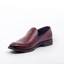 Caliber Shoes Coffee Slip On Formal Shoes For Men ( T 653 C)