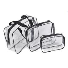 Transparent PVC Bags Travel Organizer Clear Makeup Bag Beautician Cosmetic Bag Beauty Case Toiletry Bag Make Up Pouch Wash Bags