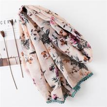 Korean Style Sun Protection Premium Printed Scarves For