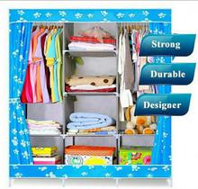 Fancy Spacious Portable Cloth Cabinet/Wardrobe (135 x 45 x 175 cms)Cloth & Accessory Rack Cum Cabinet