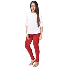 Comfort Kurti Pants (Leggings) with Pocket(Maroon)