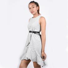 Short Sleevless Dress for Women (White 816)