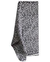 Black/White Rayon Polka Dotted Unstitched Fabric For Women- 2meters