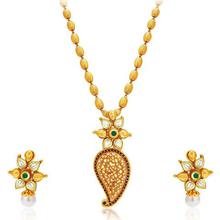 Sukkhi Stylish Gold Plated Kundan Necklace Set For Women