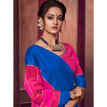 Stylee Lifestyle Magenta Banarasi Silk Woven Saree (1836)