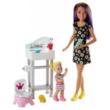 Barbie Skippers Babysitter Bathroom Playset