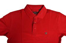 John Players Red Cotton Polo T-Shirt For Men JS28525