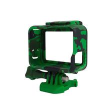 (Green Camo) The Frame Mount Housing Skeleton Case For Gopro 5