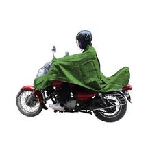 Green Double Layer Biker Raincoat