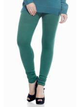 Teal Solid Churidaar Leggings For Women