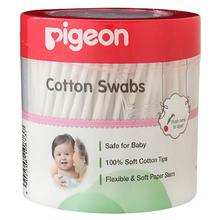 Pigeon Cotton Swabs - 200 Pcs - With Hinged Case