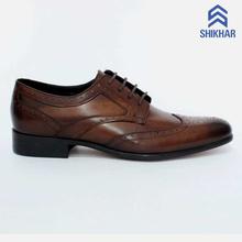 1721 Brogue Derby Leather Formal Shoes For Men - Coffee