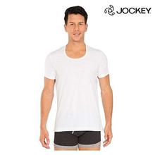 Jockey White Elance Round Neck Undershirt For Men - 8826