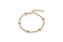 Gold Toned Chain Anklet For Women