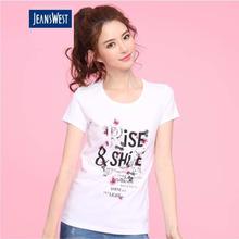 JeansWest BLE WHITE T-shirt For Women