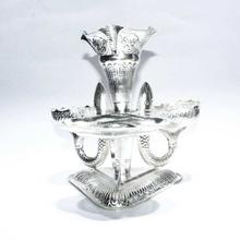 Pure Silver Carved Machha Tikadani - STKD27625- 504.51g