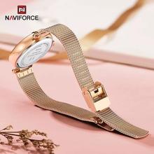 NAVIFORCE NF5019 Women's Shiny Star Stainless Steel Elegant Quartz Watch
