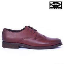 Caliber Shoes Wine Red Wing Tip Formal Shoes For Men - ( 419 C )