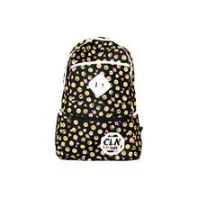 Emoji Printed Casual BagPack  For Teenage Girls, Floral College Student School Canvas Bag Knapsack