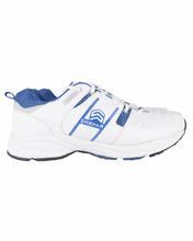 Shikhar Men's White Blue Lace Up Sports Shoes