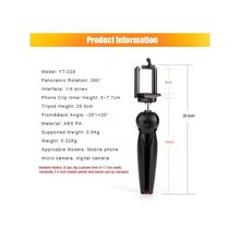 YunTeng YT-228 Mini Tripod Mount + Phone Holder Clip Desktop Self-Tripod for Digital Camera & iPhone