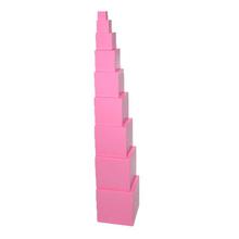 Pink Montessori Tower Set For Kids - 10 Pcs