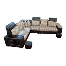 Sunrise Furniture HS-27 L-Shape Wooden Sectional Sofa - Black