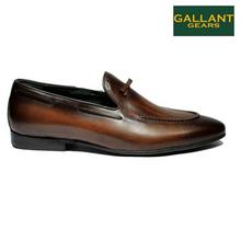 Gallant Gears Coffee Leather Slip On Formal Shoes For Men - (139-A05)