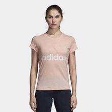 Adidas Coral Pink Essentials Linear Slim T-Shirt For Women - CZ5770