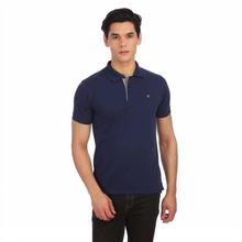 Navy Buttoned Polo T-Shirt For Men - TMF1100