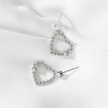 Valentine gift_Wan Ying jewelry hollow earrings s925