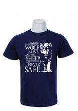 Wosa Blue Fox Printed T-shirt For Men