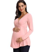 Full Sleeve Maternity Cotton Top with Nursing Option